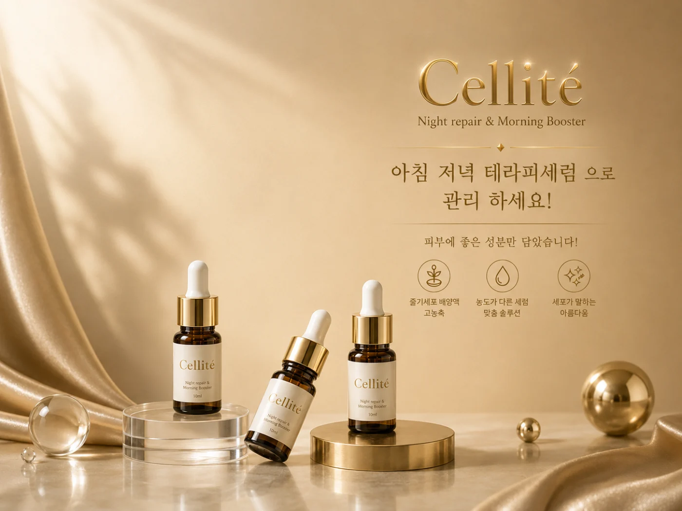 Cellité 골드 키 비주얼