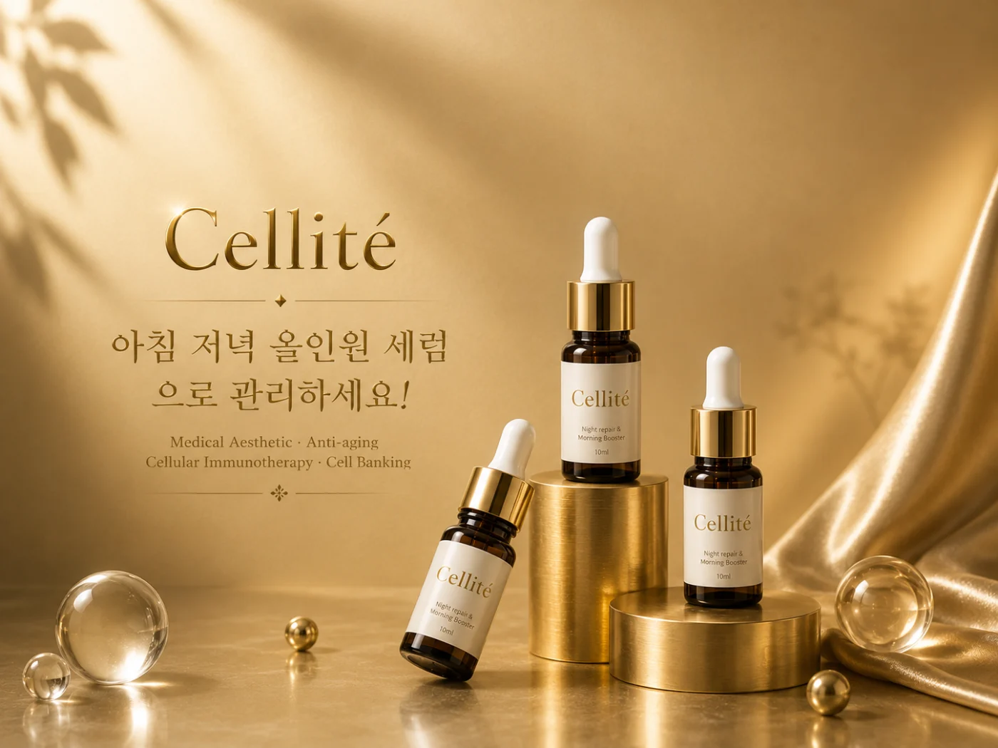 Cellité 올인원 세럼 골드 비주얼