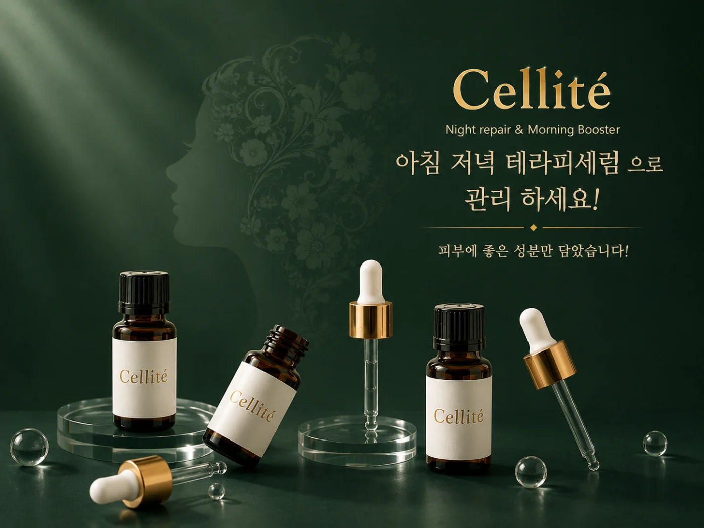 Cellité 딥그린 키 비주얼