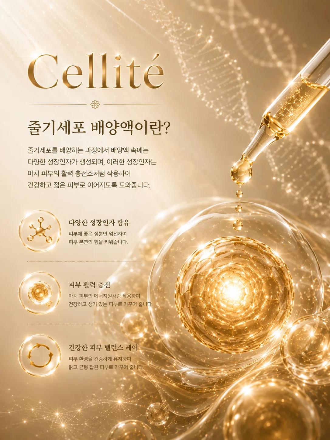 줄기세포 배양액 설명 비주얼
