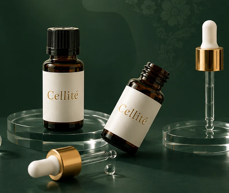 저녁 루틴을 표현한 딥그린 톤 Cellité 앰플